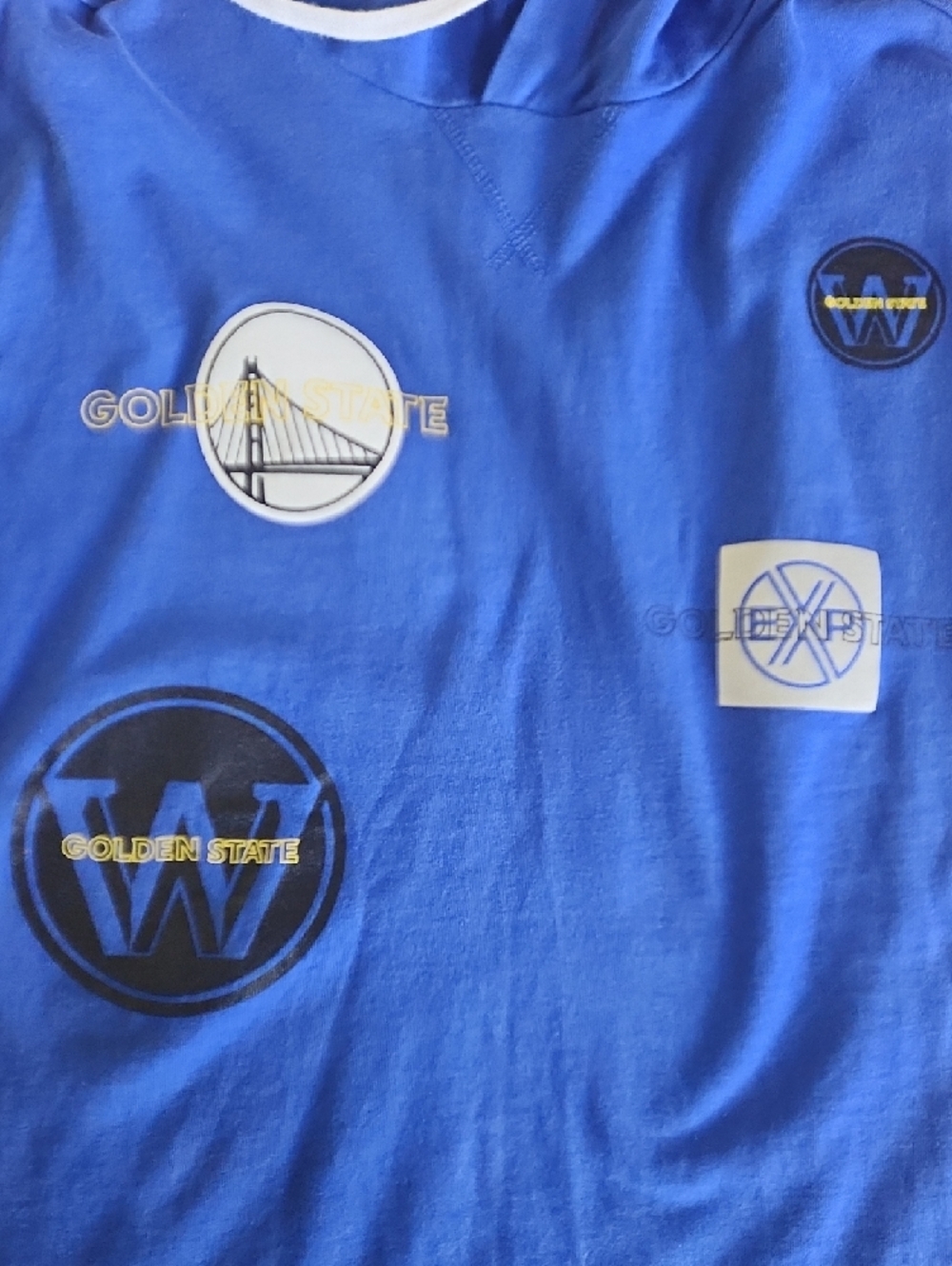 Express Blue Hoodie Long Sleeves with Golden State Warriors Logo Small - Picture 12 of 17
